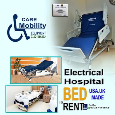 Patient bed Hospital ICU bed Electric Motorized bed on  Rent