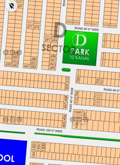 Prime Location 5 Marla Plot Available in D Block 9 Town. . . .
