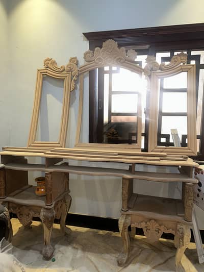 Chinoot Carving Royal Dressing Table (INCOMPLETE)