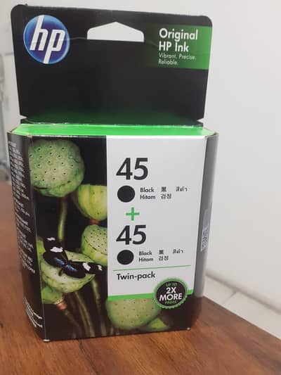 HP 45 2-pack Black Original Ink Cartridges (CC625AA)