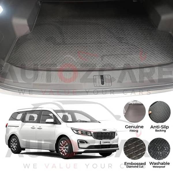 Kia Carnival China Rexine Custom-Size Trunk Mat - Model 2018-2020