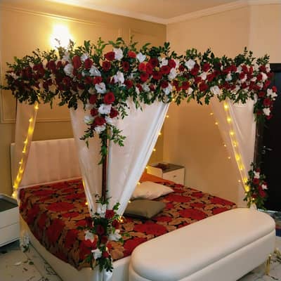 bouquet and room decorations