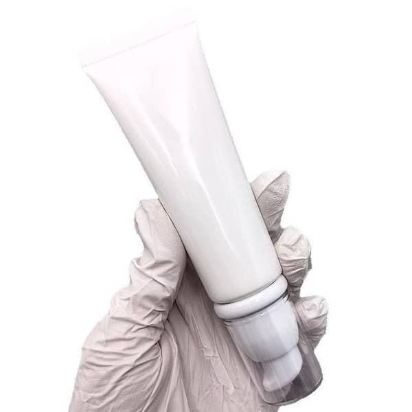 Milky White Empty Facial Cleanser Bottle Refillable Makeup Container Sample Bottles Soft Tube Cosmetic Pot