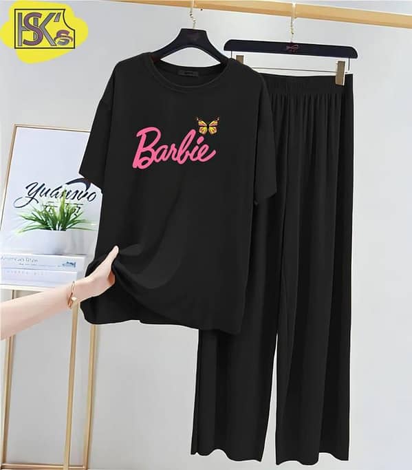 Barbie 2-Piece Girls' Lounge Set – T-Shirt and Trousers for Kids, Stylish and Comfortable Outfit
