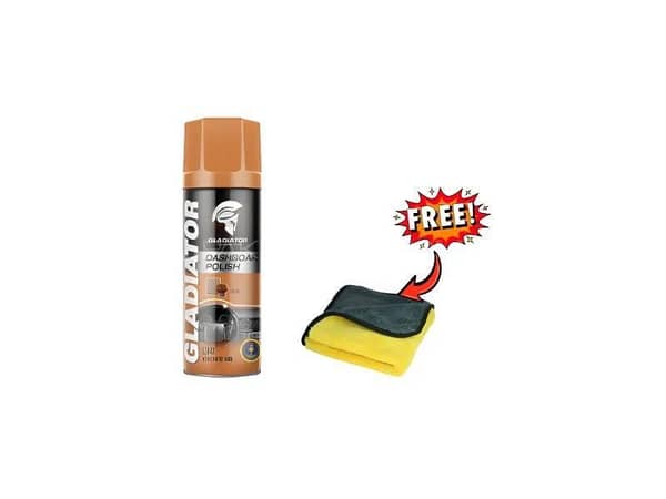 Gladiator Car Dashboard Polish 450ml | Oud Fragrance | UV Protection & Premium Shine
