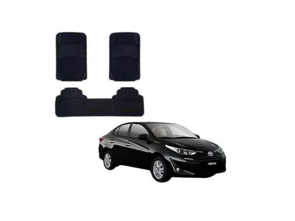 Toyota Yaris | 3PCS PVC Rubber Car Floor Mat Set | Durable All-Weather Protection