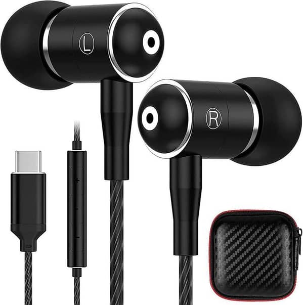 IPHONE ORIGINAL TYPE C HANDFREE EARPHONE USA Original HiFi Stereo Type C Handsfree Earphones – Premium In-Ear Earbuds with Mic & Full Media Control