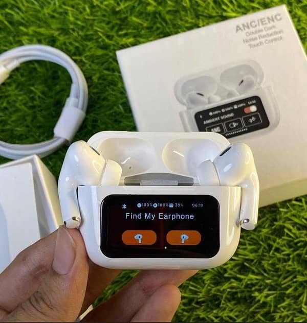 WHITE LIMITED TIME DEAL: 90% OFF!  WHITE A9 Pro Ear buds – Premium Air Pods ANC+ENC earbuds Noise Cancelling airpods | Wireless Bluetooth Earphones & Airpods Alternative | Immersive Ambient Sound, All-Day Battery! earphones