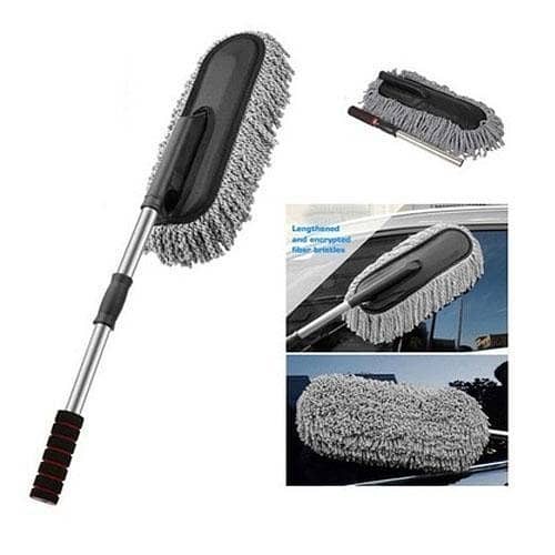 Adjustable Telescopic Car Wash Brush Kit Long Handle Mop Vehicle Cleaning Tools