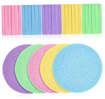 12-Pack CHIVEY BEAUTY SERIES Compressed Facial Scrub Sponges