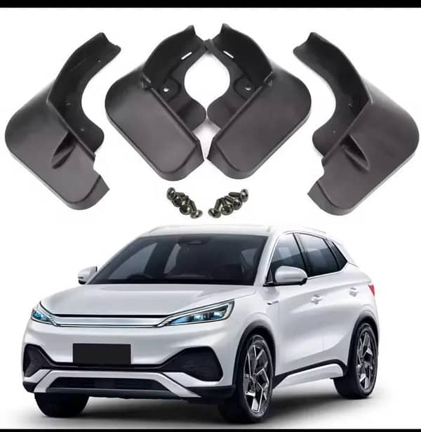 BYD Atto 3 Mud Flaps/Guards Premium Quality Imported 4 Pcs Set Unbreakable with Screws