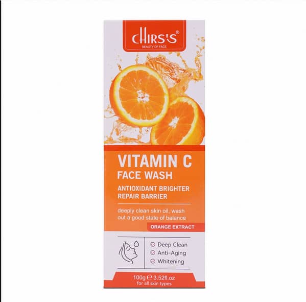 Vitamin C Face Wash – Antioxidant Cleanser for Brightening, Skin Repair, and Anti-Aging | Glowing Face Wash