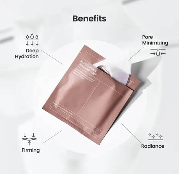 Biodance Bio-Collagen Real Deep Mask 4-Pack | Overnight Hydrogel Mask for Hydration and Pore Minimization