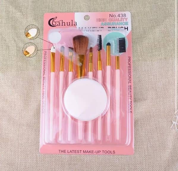 8PCS Makeup Brush Set for Foundation, Powder, Eyeshadow, and Blending | Soft Bristles for Face and Eye Makeup