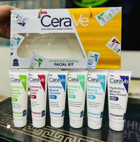Imported Hydrating Mineral Facial Kit: Comprehensive 6-in-1 Skincare Solution for Radiant Skin