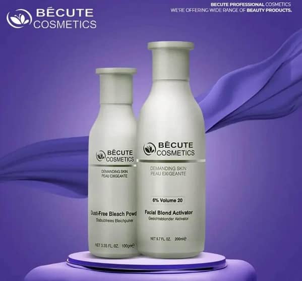 Becute Skin Polish Kit 200ml – Professional Face & Body Skin Polisher Cream with 100ml Dust-Free Blonder Powder | Instant Glow & Fairness for Men & Women