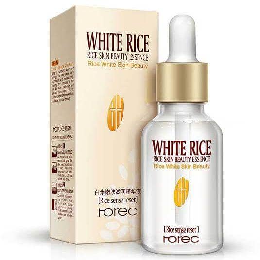 15ml White Rice Serum: Hydrating Essence and Makeup Primer for Anti-Aging Benefits