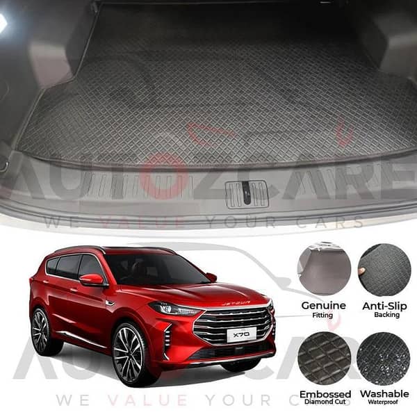 Jetour X70 Plus China Rexine Custom-Size Trunk Mat - Model 2025