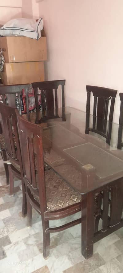 Dining Table with six chairs