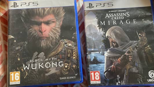 Selling 6 Gmaes | Black Myth WuKong ps5 Assassins creed Mirage etc