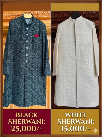 SHERWANI / SUIT / GROOM SUIT / SUIT FOR SELL / SHERWANI FOR SELL