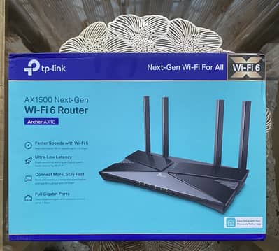 TP-Link Archer AX10 (AX1500) WiFi 6 Router, Under Warranty