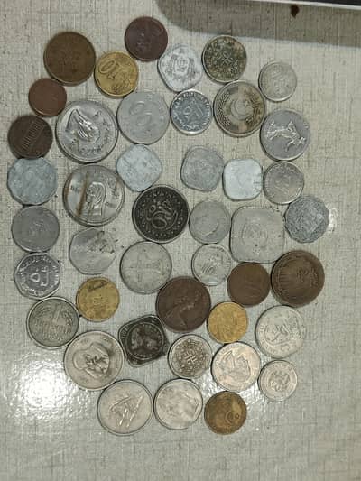 44 different countries old coin