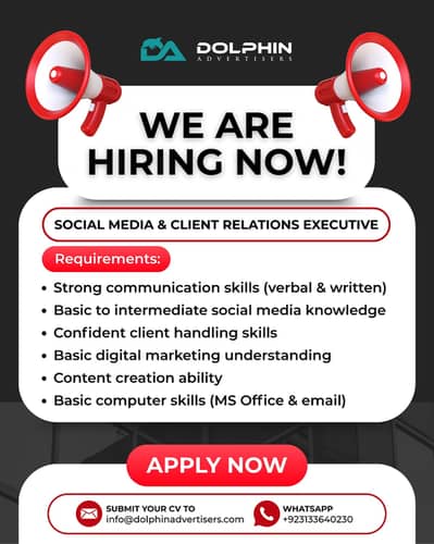 Social Media & Client Relations Executive