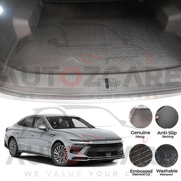 Hyundai Sonata China Rexine Custom-Size Trunk Mat - Model 2025