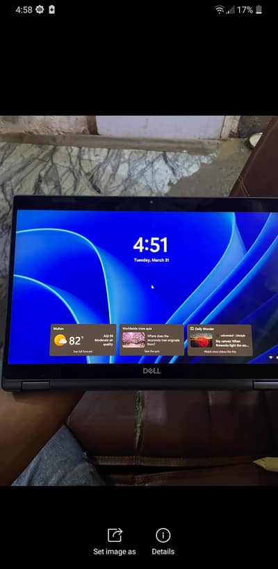 Dell laoptop core i7 8th gen touch screen 360 rotate option