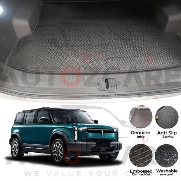 Jaecoo J6 China Rexine Custom-Size Trunk Mat - Model 2025