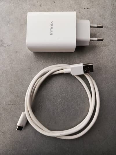 Original Infinix Fast Charger Adapter with 3 USB Cables