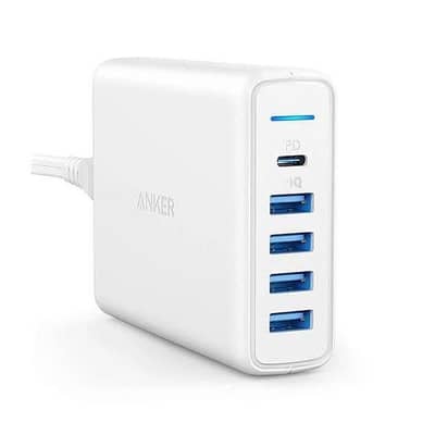 Anker PowerPort I PD with 1 PD and 4 Visit > PIQ (White)