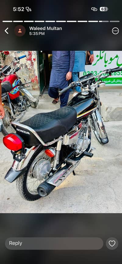 Honda 125 silver black self start lettar opan