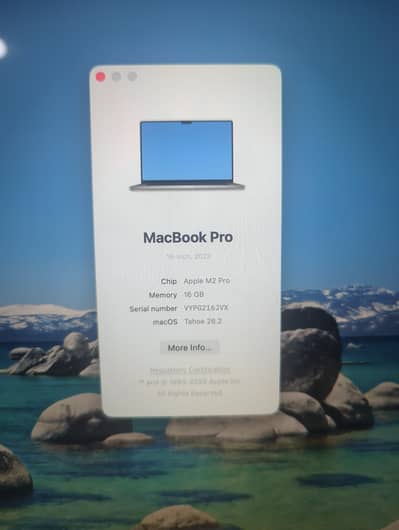 MacBook M2 pro 16 inch 16/512