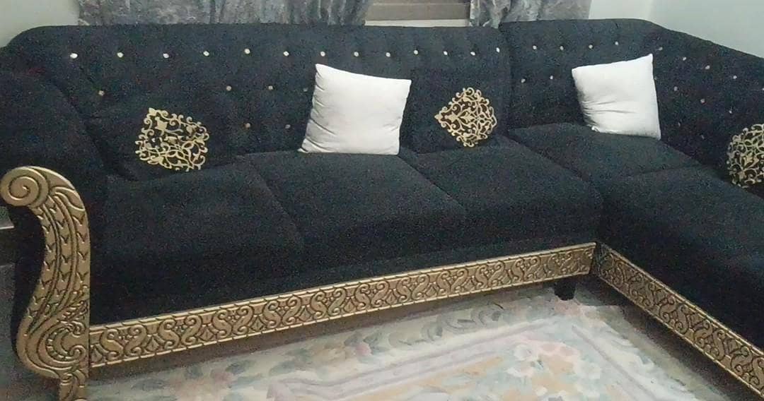 sofa L shape excellent condition 0