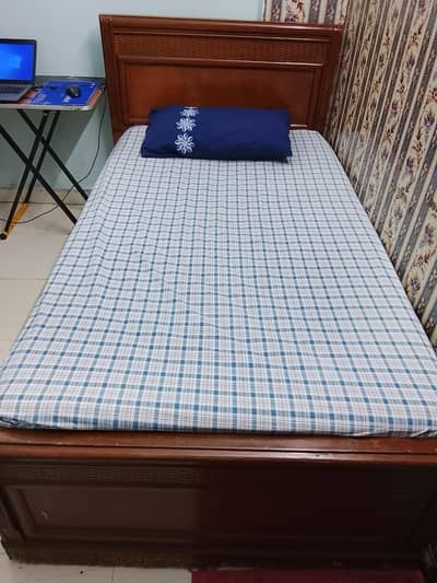 BED WITH SPRING MATTRESS