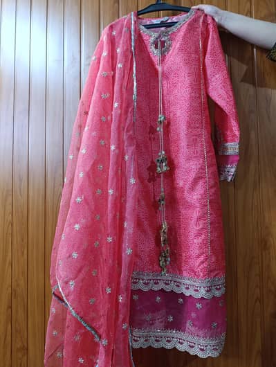 Maria B. Festive Dress – Elegant Pink 