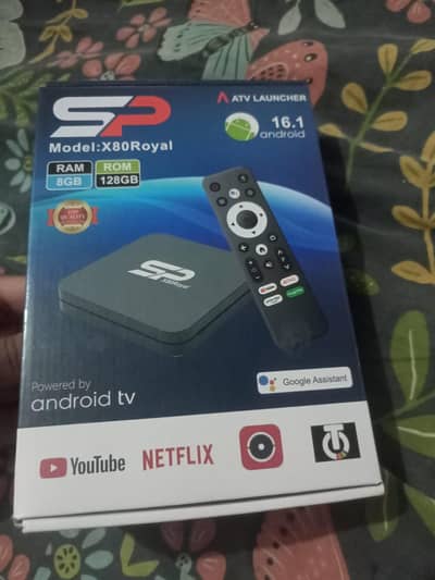 Sp X80Royel android box new Urgent sale