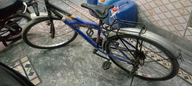 bicycle blue colour 8 gair back to 3gair front