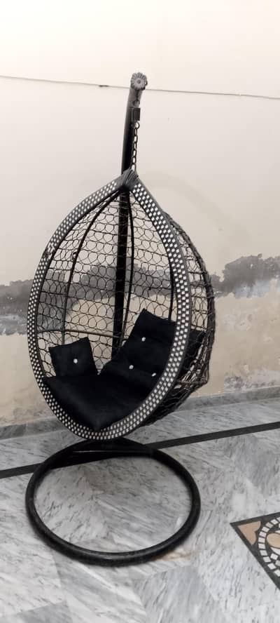 Egg shape hanging swing/ corner Jhoola  for living room lawn  bedroom