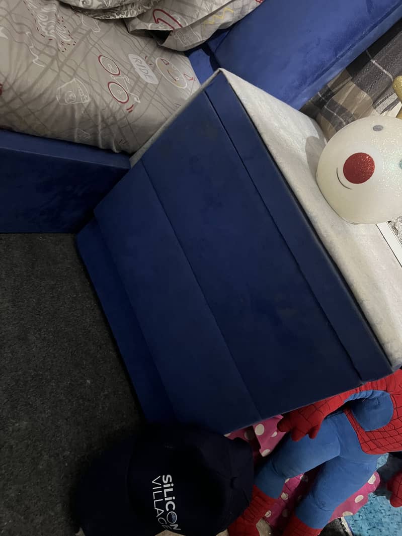 Single bed with side table 3