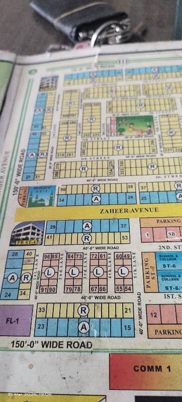 240 Yards Plot West Open Main 150 Feet Road T Shape Available For Sale in Sector Q 2 Gulshan e Maymar Karachi