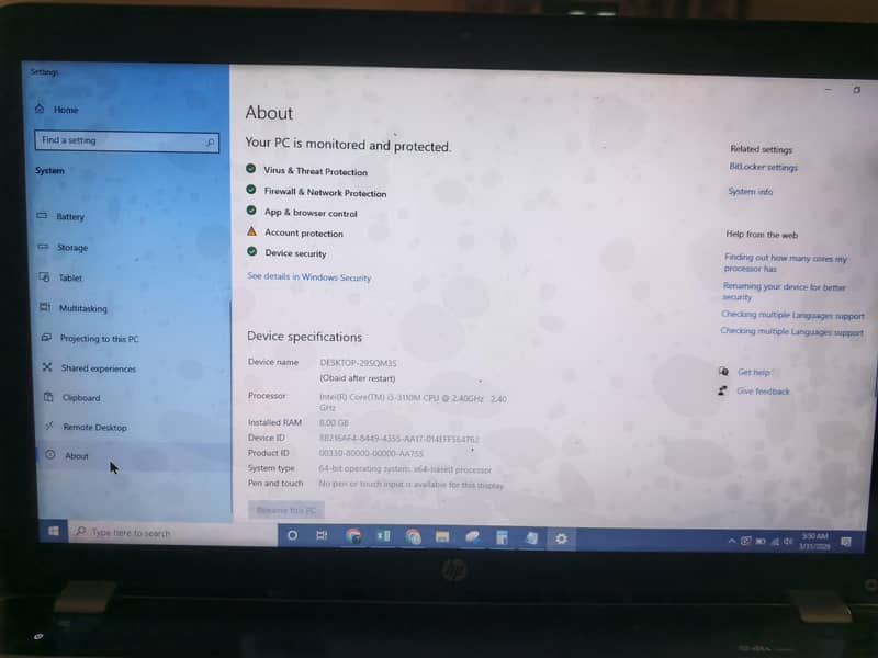 Core i3 3rd Generation 8