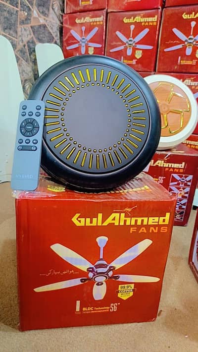 Premium Black Ceiling Fan - T Crystal Model + 5 Year Warranty