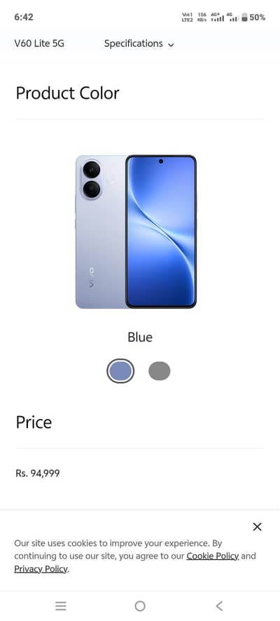 vivo v 60 lite 5g brand new