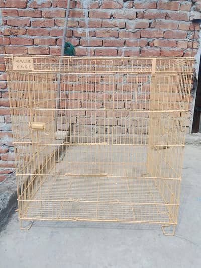 Folding Iron Cage for Pets (2x2 ft) – Like New