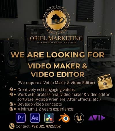 We are Looking for Video Maker / Video Editor
