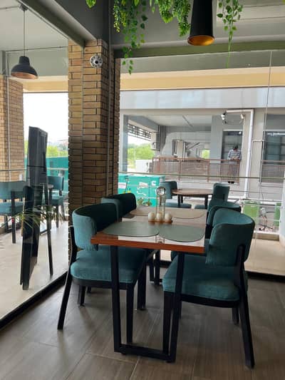 Cafe Dining Chairs and Table . Luxury Table For Sale