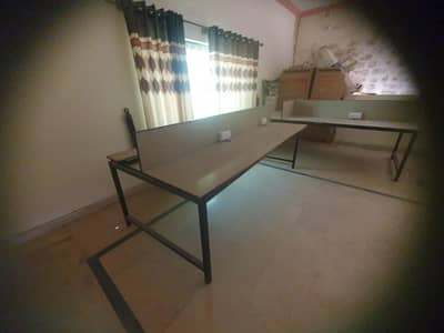 office table call center table  with wire installed